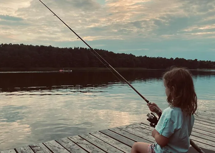 ławka I Sielawka - Dom Nad Jeziorem Z Prywatnym Pomostem *